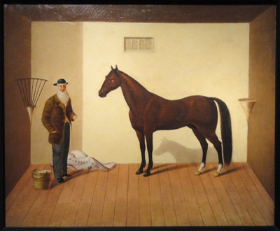 Rysdyk's Hambletonian, after 1876, by unknown artist (identical in composition to 1865 work by James Henry Wright) - Art Institute of Chicago - DSC09928